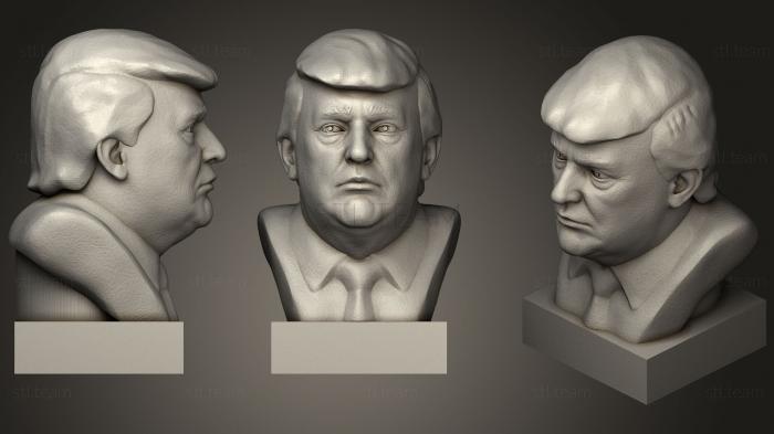3D модель Дональд Трамп (STL)